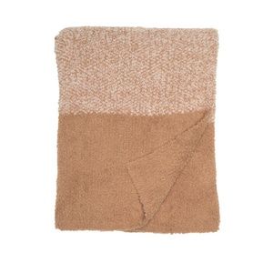 NWT Barefoot Dreams Luxe Heathered Stripe Throw Blanket